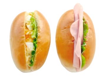 たまごを挟んだロールパンとハムを挟んだロールパンがセットで税込259円! セブン‐イレブンが「ミニロール(たまごサラダ＆ハム)」」を発売
