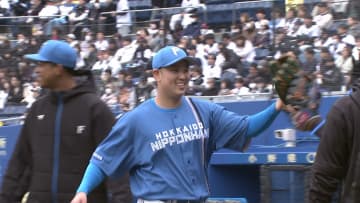 「1球投げたら落ち着きました」日本ハム・古林睿煬　チャイニーズ・タイペイ代表がOP戦デビュー