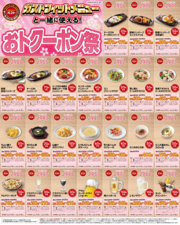 目玉焼き×2＆ベーコンソーセージ＋サラダ＋ライス＋無限スープ＋ドリンクバーのモーニングが税込470円など! ガストの公式Xが「おトクーポン」51種類を投稿～期限まで何度でも組み合わせて利用可能
