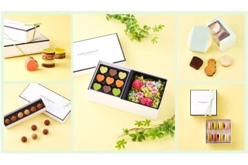【ピエール マルコリーニ】さわやかな色合いの春限定コレクション！お花を添えたギフトも