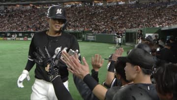 【ロッテ】中村奨吾が巨人守護神マルティネスから同点弾　藤原恭大がランニングHRで流れ作る