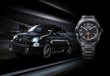 シチズン シリーズエイト、伊「ABARTH」コラボのブラックモデル