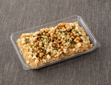 味付きご飯に天かす、青のりをトッピング、天丼たれをかけた税込297円のシンプルなやみつきご飯! ローソンが「天かすご飯」を発売～常温弁当でおでかけ先でも楽しめる!