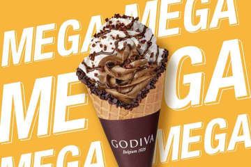 ついにスタート！通常の約1.6倍 ゴディバ「メガパフェ チョコレート」登場