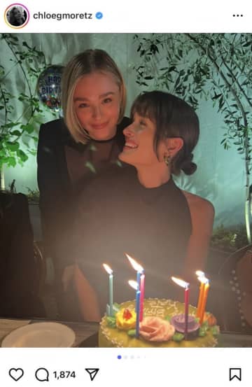 クロエ・グレース・モレッツ、パートナーのケイト・ハリソンの誕生日をお祝い