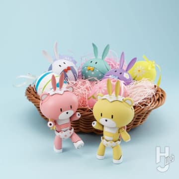 イースターをテーマに「プチッガイ」と「ハロ」をデコレーション♪カワイイうさ耳とタマゴパンツに注目【ガンダムフォワードVol.10抜粋】