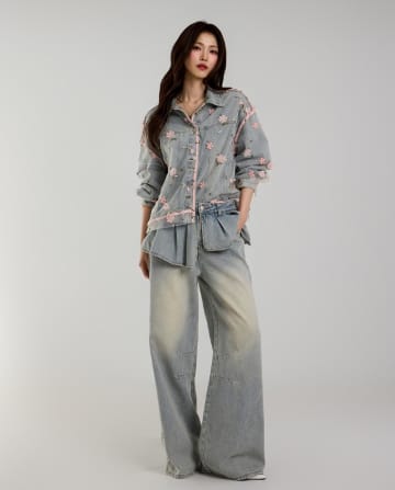 「どこで買ったの？」って聞かれちゃう♡ Kショップ発のデニムパンツ