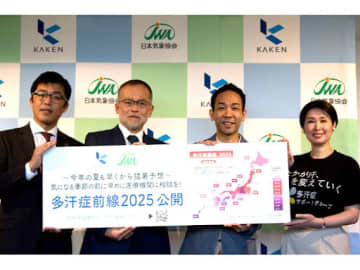 科研製薬が産学連携のプロジェクトで「多汗症前線」を発表　気温と多汗症の関係に迫る