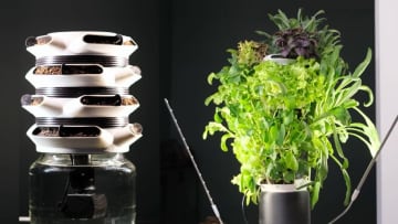 お部屋で家庭菜園！ 12株の野菜が作れるモジュール式水耕栽培キット「omni.farm」