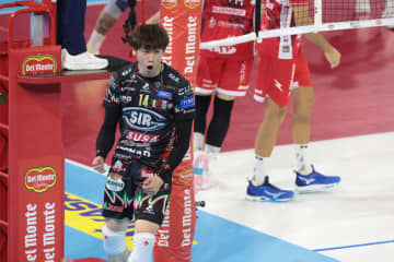 チヴィタノーヴァに敗れて決勝進出を逃したペルージャの石川祐希「少しでも良い状態で3位決定戦とチャンピオンズリーグに臨めるようにしたい」