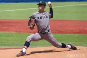 p【野球】延長１２回２死から中塚の劇的同点打で”３時間４４分”死闘ドロー　勝ち点争いは３回戦以降へ ／ 東京六大学野球春季リーグ戦　明大２回戦　＠明治神宮野球場/p