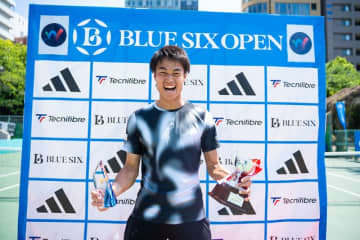 今井慎太郎が高橋悠介を下して内山靖崇主催のITF大会「BLUE SIX OPEN」Week2のタイトル獲得「上を目指せることを幸せに思って全力で頑張りたい」