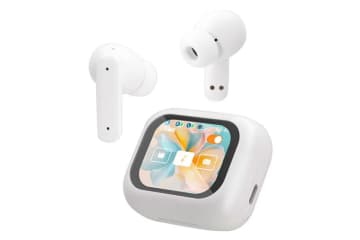 ゲオ、初のタッチディスプレイ搭載ケースの完全ワイヤレス「TOUCH」。税込4378円