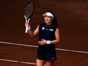 内島萌夏、世界3位ペグラを圧倒し16強！「グランドスラム、WTA1000で2週目に残るのが目標だった」[マドリード・オープン]