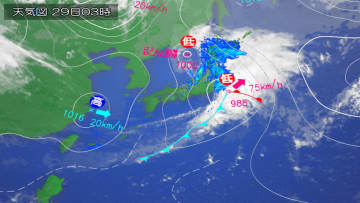 北海道、東部は季節外れの積雪。交通障害や着雪に注意。