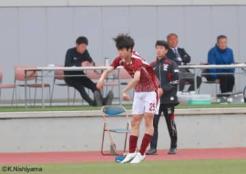貴重なゴールを演出したのは市立橘の1年生DF桐原柊「自分のやるべきことを1つ1つ丁寧にやって着実にレベルアップしていきたい」