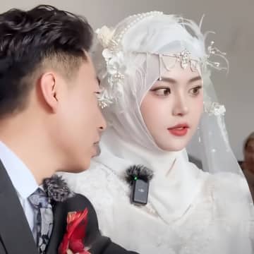 新婦の顔が美しすぎて「AI加工」疑われる―中国