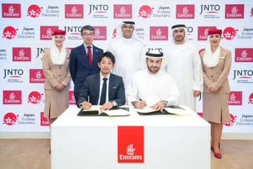 エミレーツ航空、JNTOなどと8つの覚書締結