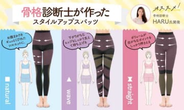骨格タイプに合わせてえらべる♪骨格診断士が作った｢スタイルアップスパッツ｣が新登場