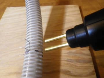 排水ホースをプラスチック溶接機で補修してみた