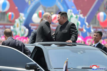 プーチン氏が金正恩氏に感謝の声明「戦場で関係強固に」