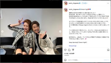 王林、近藤真彦・大友康平ら大先輩たちとツーショット　「マッチと写真ありがとう」「どこにいても輝いてた」