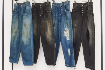 ソウシオオツキ“オイル＆ダメージ加工”デニムパンツ、パレットアートアライヴ 大阪店限定で
