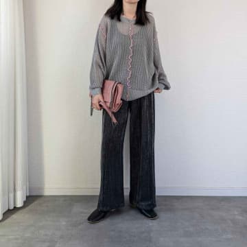 ゆるっと感がいい♡【しまむら】サッと着てこなれる「メッシュトップス」