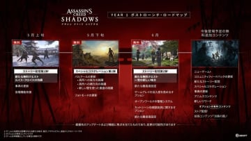「アサクリ シャドウズ」Year 1ロードマップ公開。拡張コンテンツ「淡路の罠」配信までに無料ストーリーや新機能が登場