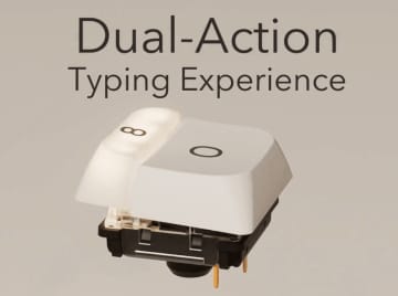 世界初を謳う“(物理)デュアルアクション”のキーボードが登場