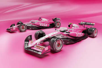 レーシングブルズはピンクで登場！　レッドブルの新作フレーバー発売を記念／F1マイアミGP