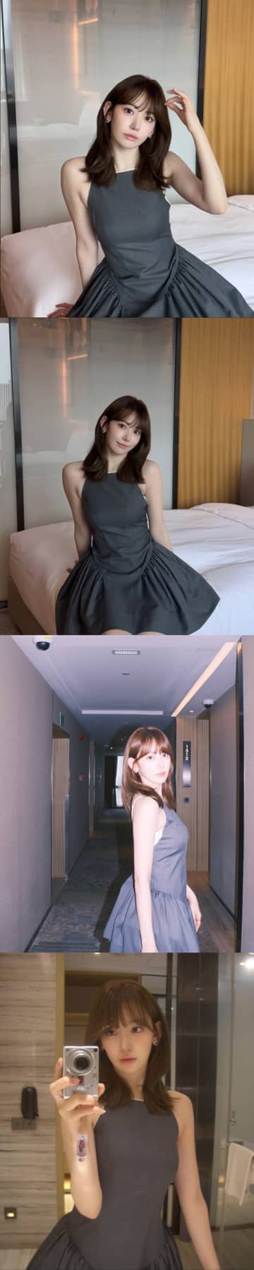 LE SSERAFIM・宮脇咲良、大人可愛い清楚ワンピ姿にファンうっとり…【PHOTO】