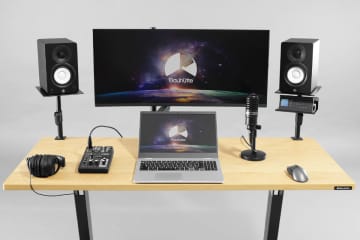 Bauhutte、スピーカーを浮かせて設置できる昇降式卓上スタンド。約8680円