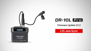 TASCAM、ピンマイクレコーダー「DR-10L Pro」ファームウェアV2.0を公開。LTCによるJam Syncでのタイムコード同期に対応
