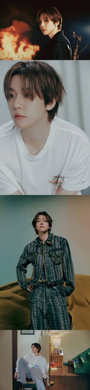 EXO・ベクヒョン、力強い魅力から柔らかい一面まで新AL『Essence of Reverie』コンセプト写真公開