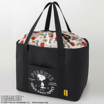 宝島社、スヌーピー“レジカゴサイズ”の大容量トートバッグ。中身を隠せるカバー付き