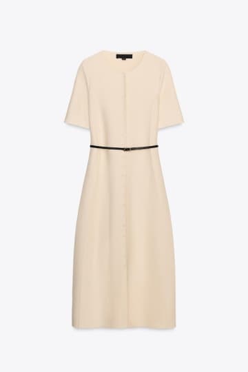 1枚でサマになる！【ZARA】大人が似合う絶妙丈♡「上品ワンピ」