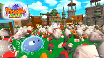 スライムが街中のゴミを食べて掃除するハイパーカジュアルゲーム「トラッシュイーター3D」がサービス開始！