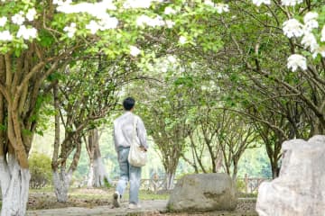 春らんまんの花卉植物園　中国江蘇省蘇州市