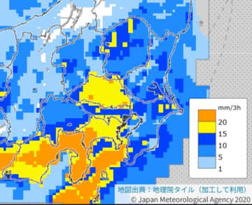【速報】埼玉で急な強い雨、落雷に注意