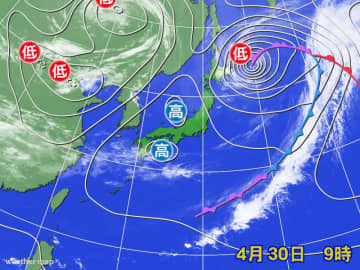 東日本から北日本は晴天続く　天気は西から下り坂に