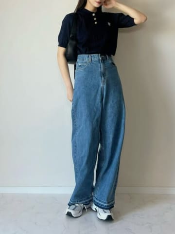 トレンドの「ワイドデニム」の着こなしを徹底攻略！こう着ればさらに可愛い♡春の着回しコーデ