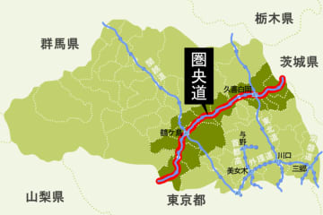 【速報】圏央道で渋滞　通過に55分　故障車あり車線規制