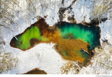色が変化する神秘の沼！ 誰も見たことがない水中を初公開する写真展「五色沼湖沼群」