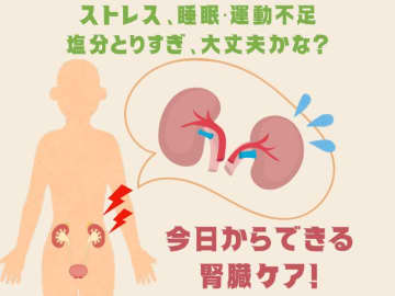 ５人に１人が「腎臓」に不調！ 20〜30代の予備軍が増加。今日からできる腎臓を労わる健康習慣
