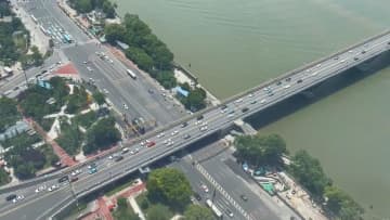 中国・長沙市の橘子洲大橋、補修工事が完了し通行再開