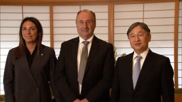 天皇陛下がサンマリノ共和国の元首と面会　大阪・関西万博で来日