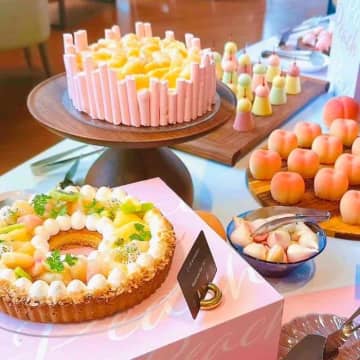【コンラッド大阪】香り華やぐピーチとヨーグルトの贅沢ビュッフェ