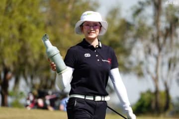 原英莉花は2日目「70」　1差2位で決勝へ　