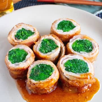 【調味料は1つだけ！】「これなら野菜嫌いでも食べられる！」と大絶賛！ジューシー肉巻きほうれん草
